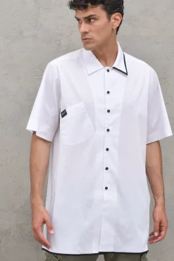 Over Pop Shirt - White