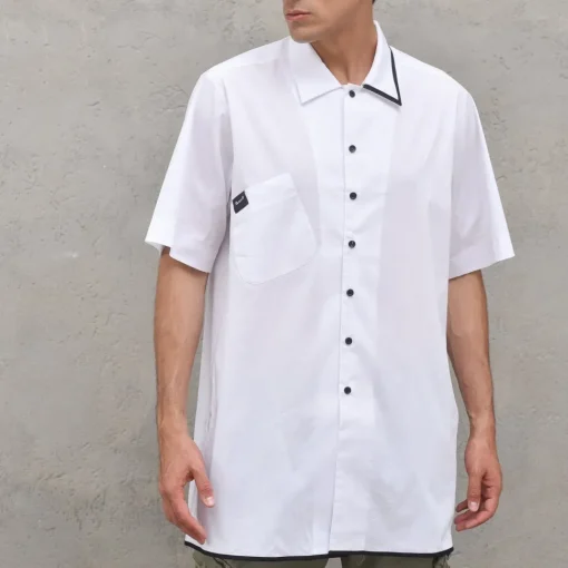 Over Pop Shirt - White