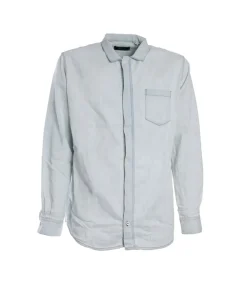 Pablo Denim Shirt With Zip - Bleach