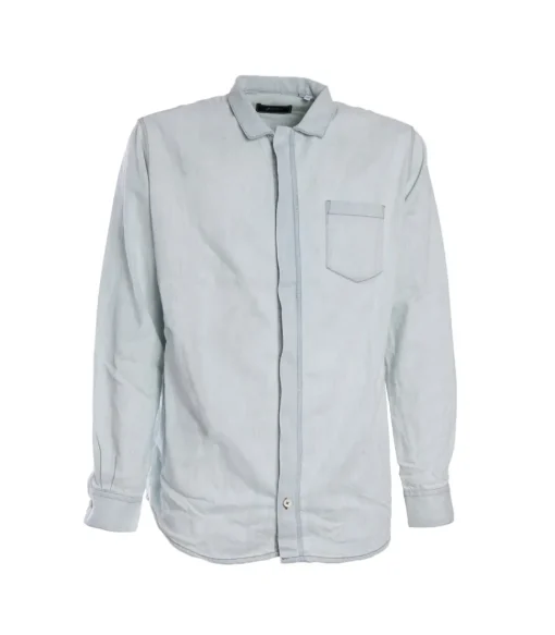 Pablo Denim Shirt With Zip - Bleach