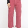 Pantalone Cropped Velluto - Rosa Antico