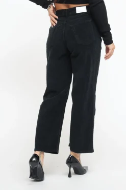 Pantalone Cropped Velluto - Nero