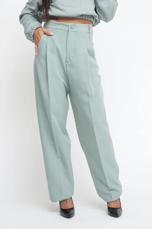 Pantalone Diritto - Verde Salvia