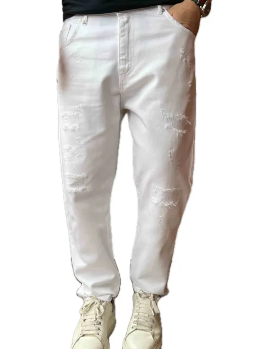 Pantalone Drill - Bianco