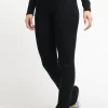 Pantalone In Costina Maglieria A Zampa - Nero