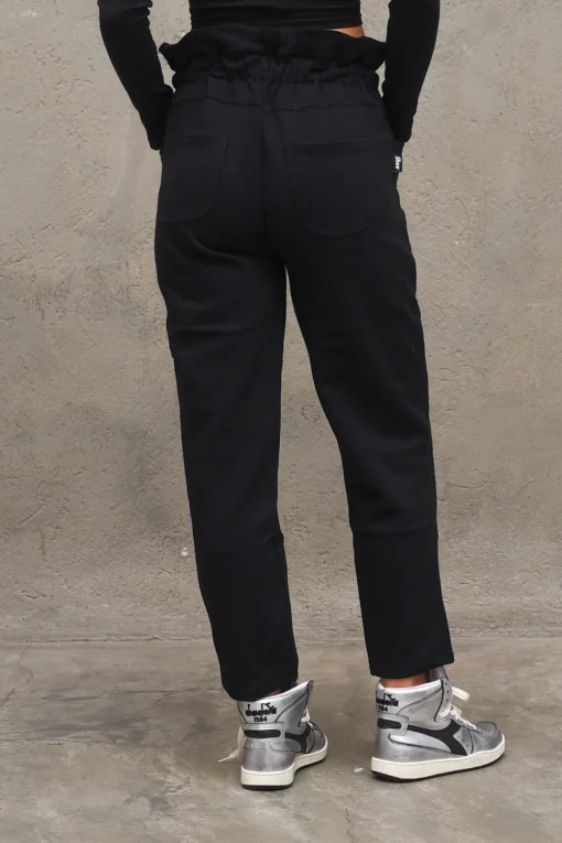 Pantalone in Felpa Candy Waist - Black