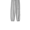 Pantalone In Felpa Con Elastico Sul Fondo Con Stampa Sul Davanti - Grigio Melange