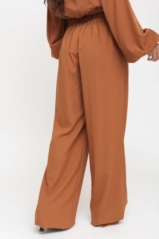 Pantalone Palazzo - Tabacco
