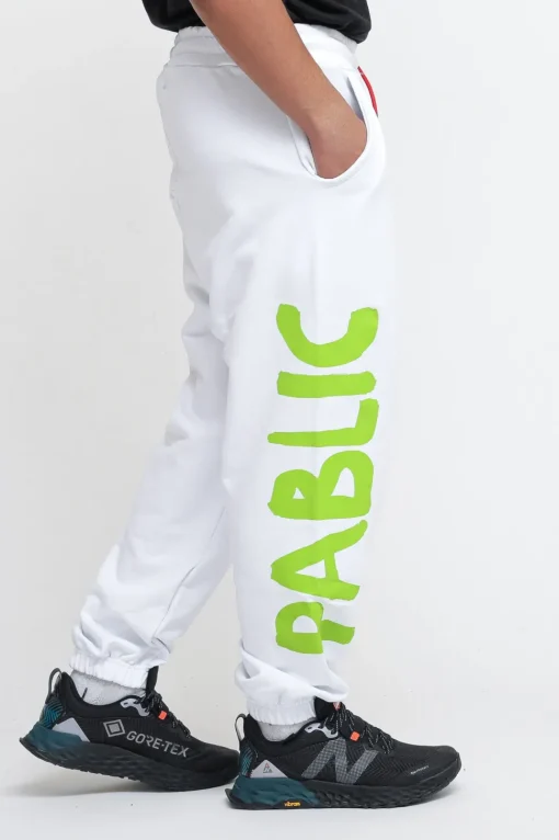 Pantalone Stampa Orso - Bianco