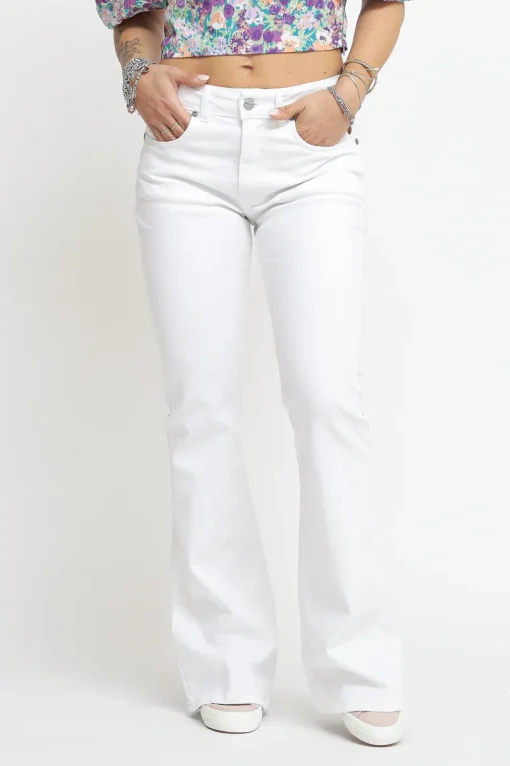 Pantalone Zampa Tinto Capo - Bianco