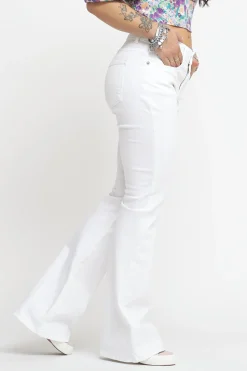 Pantalone Zampa Tinto Capo - Bianco