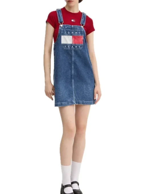 Pinafore Dress - Denim Medium