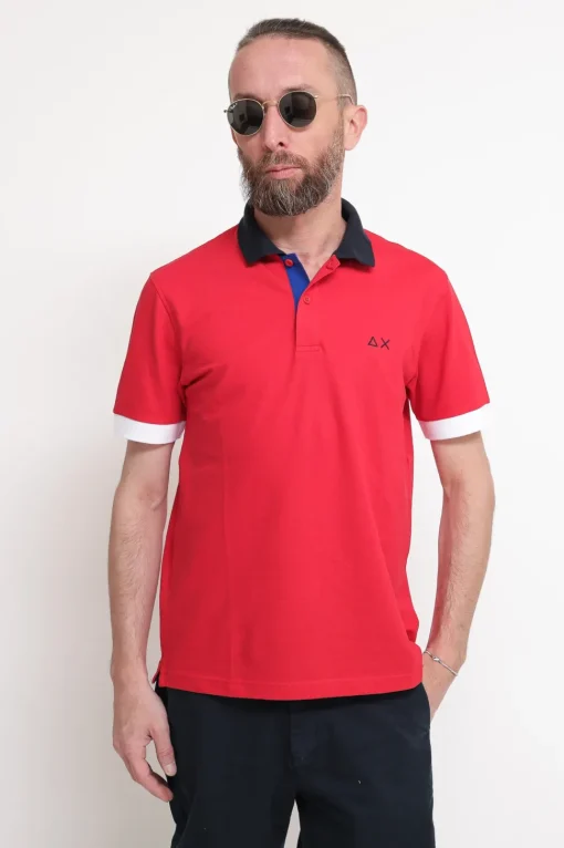 Polo 3 Color Way El - Rosso Fuoco