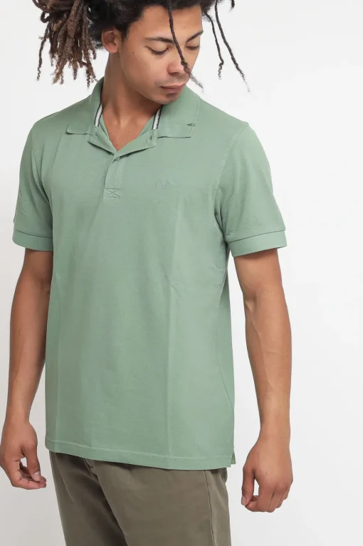 Polo Cold Dye Details - Militare