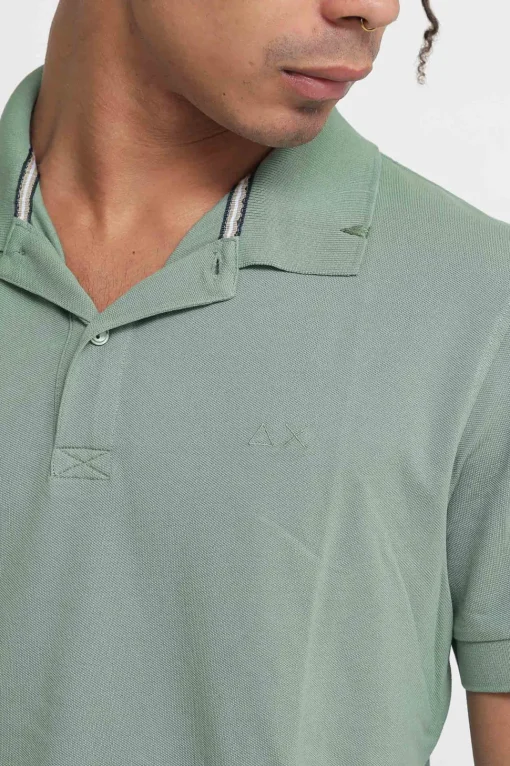 Polo Cold Dye Details - Militare