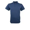 Polo Under Collar Print S/s - Navy Blue