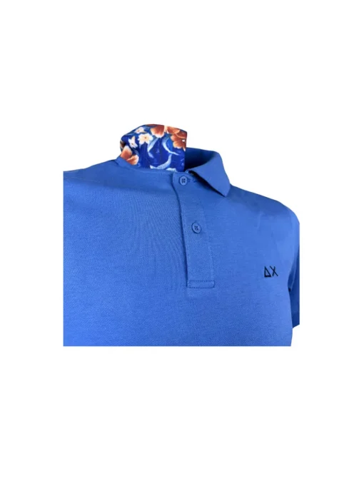 Polo Under Collar Print S/s - Avio