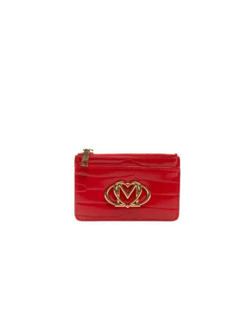 Portatessere Pu Croco - Rosso