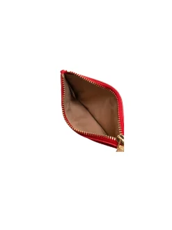 Portatessere Pu Croco - Rosso