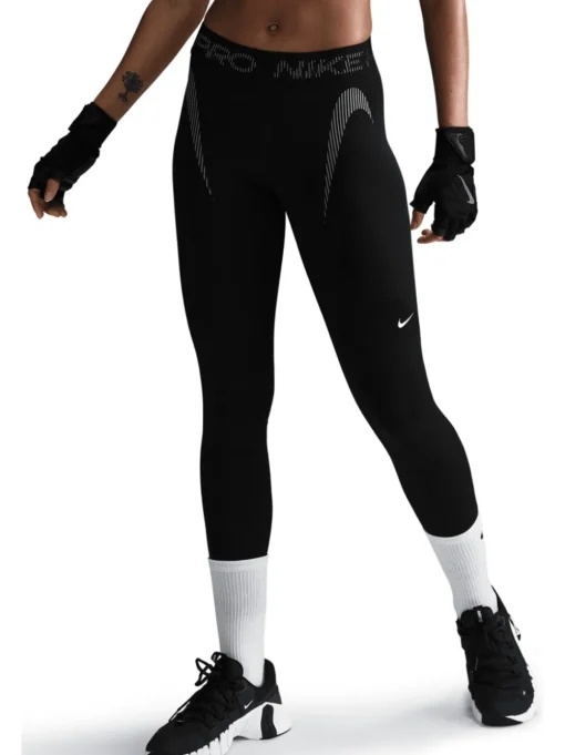 Pro Women's Mid-rise 7/8 - Black Cool Grey White