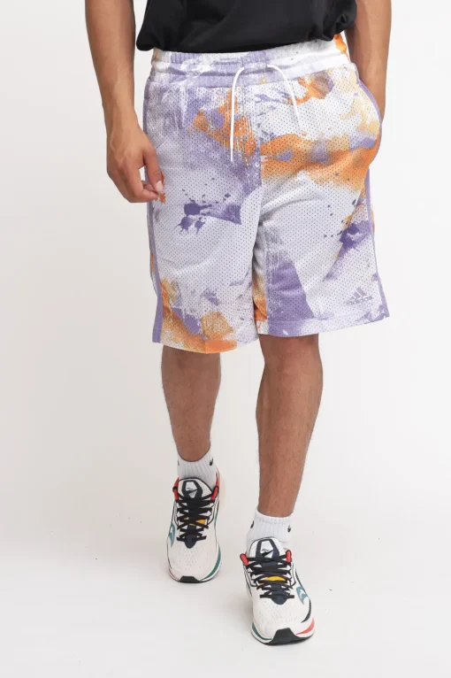Q2 Aop Short - White/Maglil