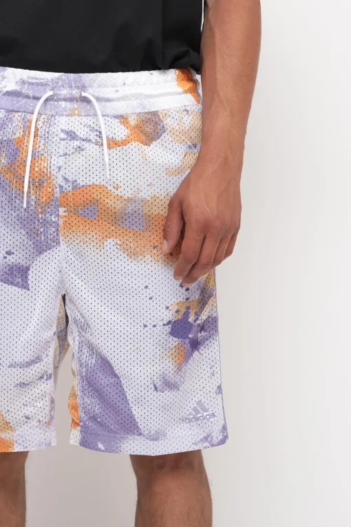 Q2 Aop Short - White/Maglil