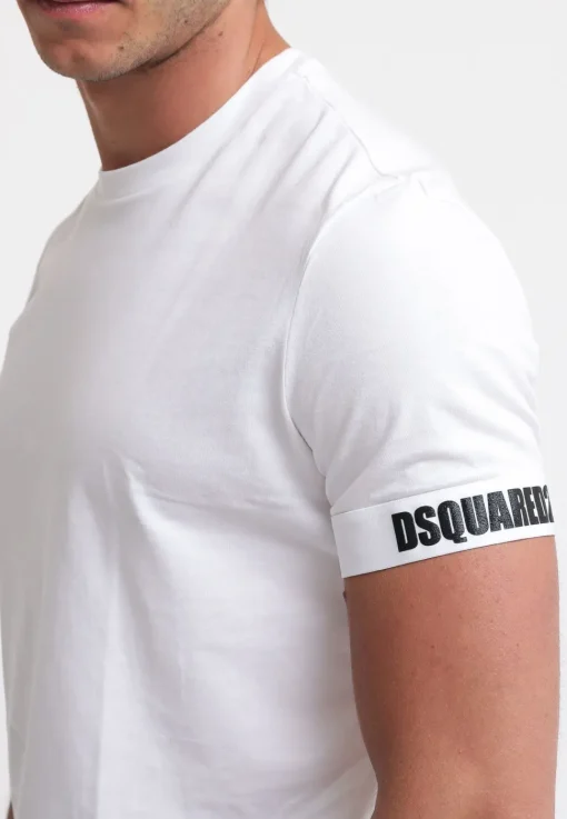 Round Neck T-Shirt - White/Logo