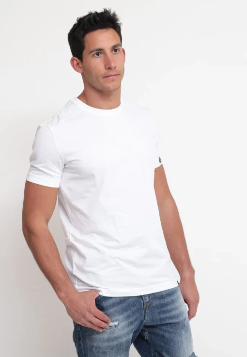 Round Neck T-Shirt - White/Logo