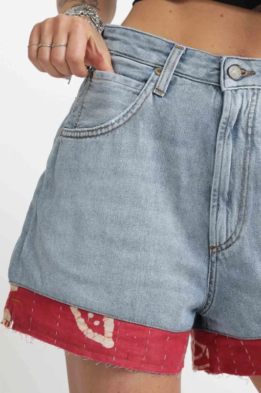 Short Girlfriend Woman Denim - Hand Stitch Blanket