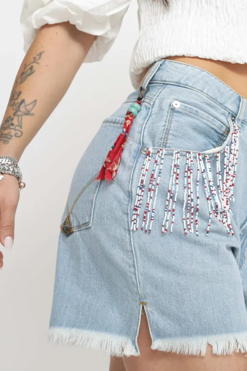 Short Girlfriend Woman Denim - Grunge 30