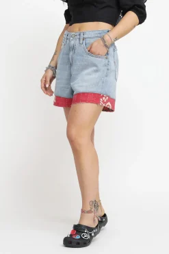 Short Girlfriend Woman Denim - Hand Stitch Blanket