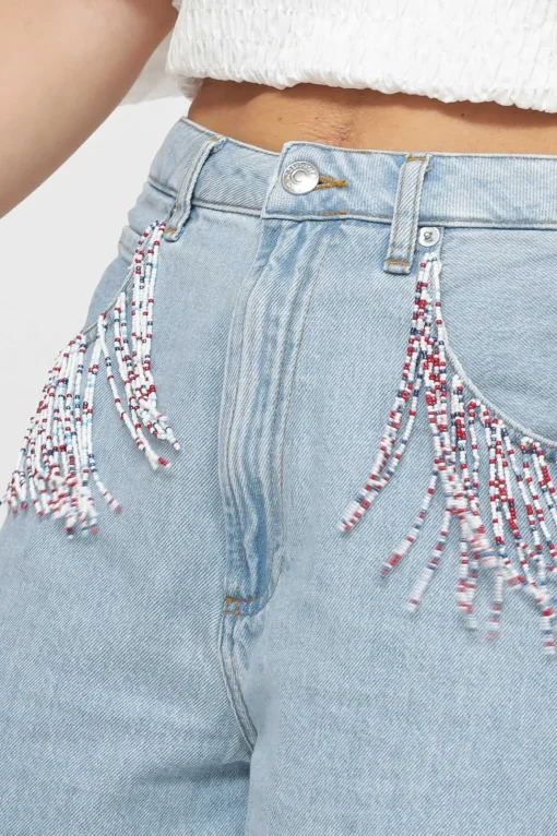 Short Girlfriend Woman Denim - Grunge 30