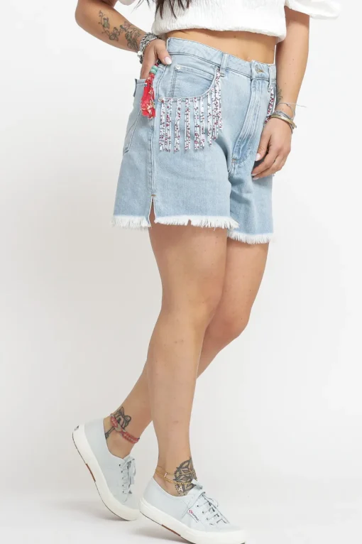Short Girlfriend Woman Denim - Grunge 30