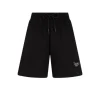 Shorts With Embroidered Gotic Logo - Black