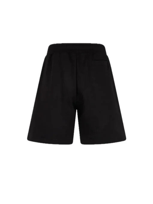 Shorts With Embroidered Gotic Logo - Black