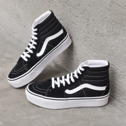 Sk8-Hi Platform 2 - Black/True White