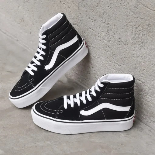 Sk8-Hi Platform 2 - Black/True White