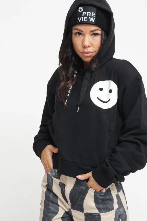 Smile Sophie Padded Hood - Coal