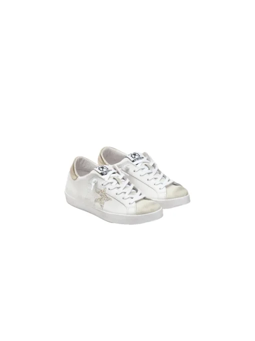 Sneaker Prime Star - White/Gold