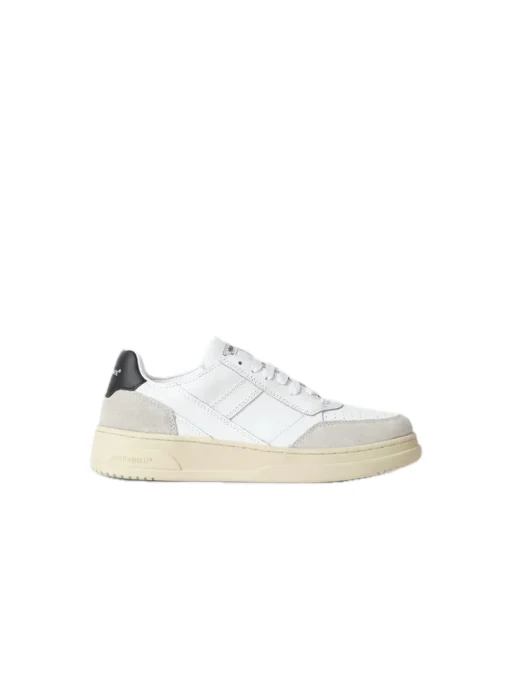 Sneakers Basket Bassa In Action Leather Ed Inserti In Suede Logo Dietro - Nero