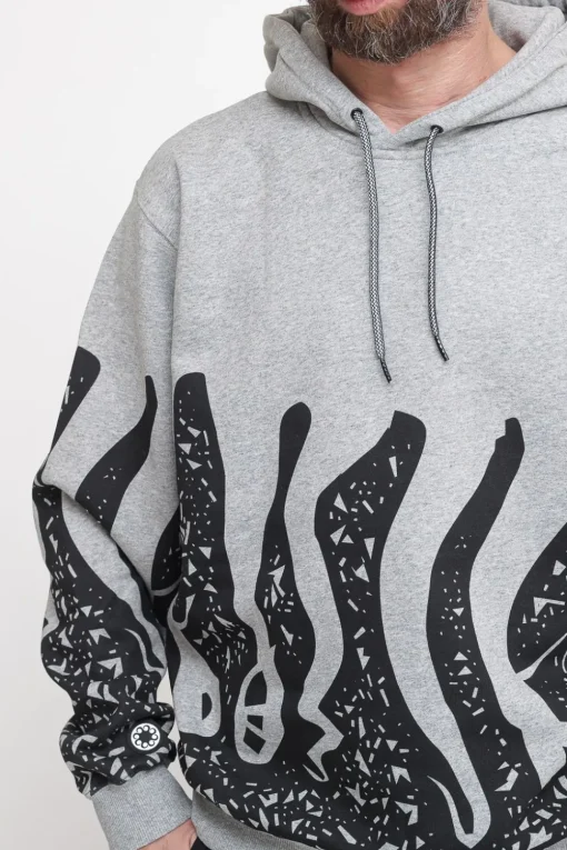 Stamp Hoodie - Light Grey