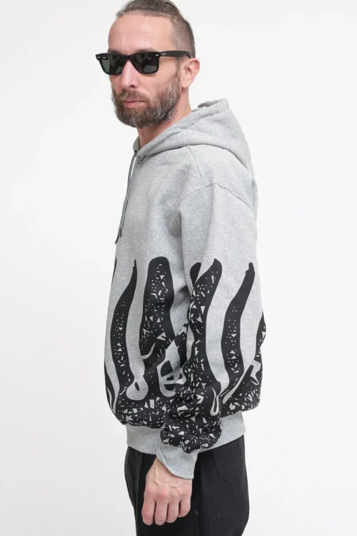 Stamp Hoodie - Light Grey