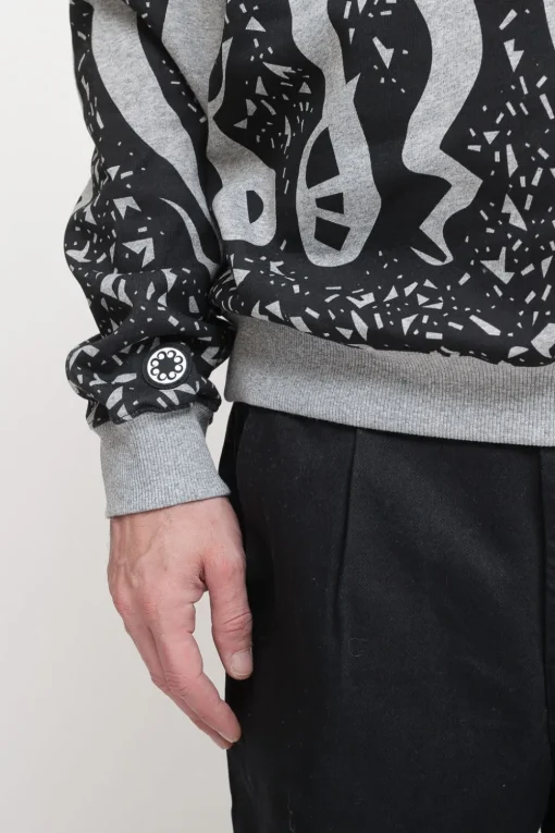 Stamp Hoodie - Light Grey