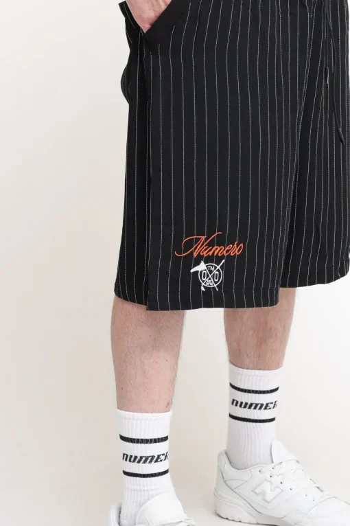 Striped Short - Black