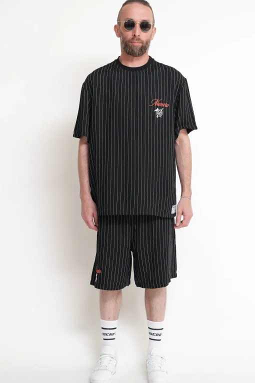 Striped Short - Black