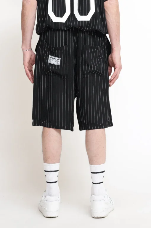 Striped Short - Black
