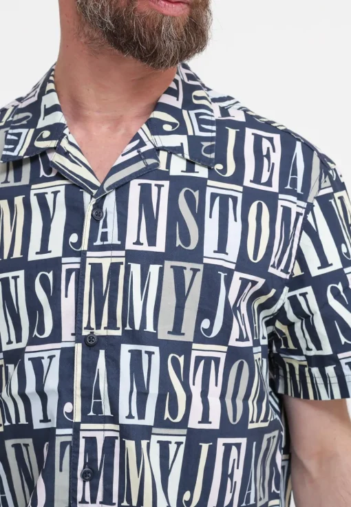 TJM Clsc Tommy AOP SS Shirt - Multicolor