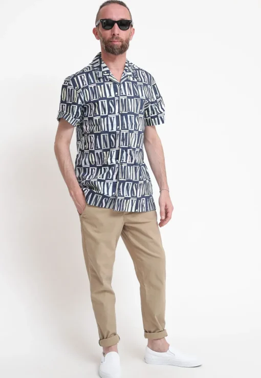 TJM Clsc Tommy AOP SS Shirt - Multicolor