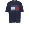 Tjm Ovz Melange Flag Tee - Dark Night Navy Melange