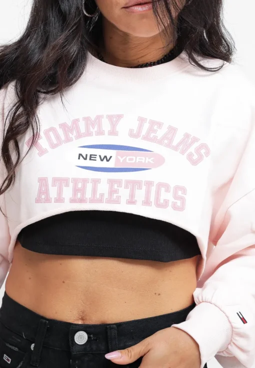 TJW Ultra Crop TJ Ath Crew - Pink